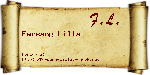 Farsang Lilla névjegykártya